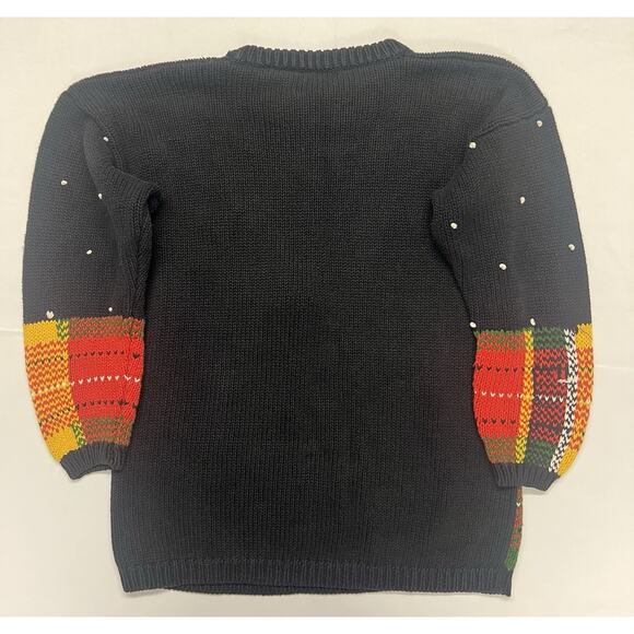 Rafaella Women's 3D Christmas Sweater Size S Hand Knitted Teddy Bear Holiday - Picture 10 of 12